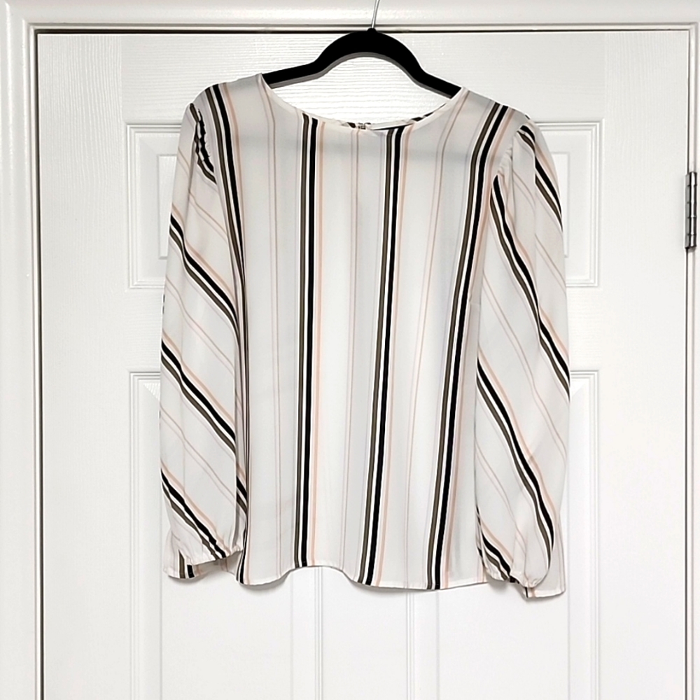 Apt. 9 Women's White Blouse Size Large
